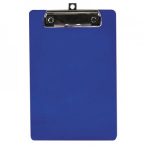 Saunders Plastic Clipboard, 1/2" Capacity, 6 x 9 Sheets, Blue SAU00515 00515