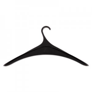 Alba Plastic Coat Hangers, 12/Set, Black ABAPMCINHANG12 PMCINHANG12
