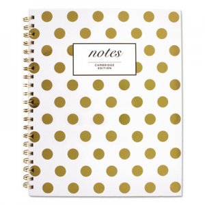 Cambridge Gold Dots Hardcover Notebook, 11 x 8 7/8, 80 Sheets MEA59014 59014