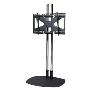 Premier Mounts Low-Profile Floor Stand with 84 in. Dual Poles and Tilting Mount TS84-MS2