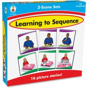 Carson-Dellosa Learning To Sequence 3-scene Board Game 140088 CDP140088