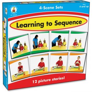 Carson-Dellosa Learning To Sequence 4-scene Board Game 140089 CDP140089