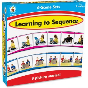 Carson-Dellosa Learning To Sequence 6-scene Board Game 140090 CDP140090