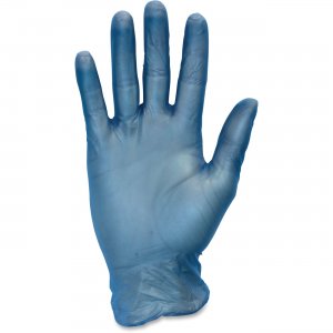 Safety Zone Powder Free Blue Vinyl Gloves GVP9LG1BLCT SZNGVP9LG1BLCT