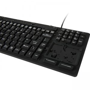 Wetkeys Waterproof "Touchpad Plus" Professional-Grade Keyboard (USB)(Black) KBWKRC106T-BK