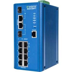 B+B 8-port GbE + 2 GbE Combo (SFP or RJ45) Full Gigabit Managed Ethernet Switch SEG510-2SFP-T