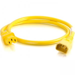 C2G 2ft 14AWG Power Cord (IEC320C14 to IEC320C13) - Yellow 17532