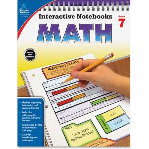Carson-Dellosa Grade 7 Math Interactive Notebook 104911 CDP104911