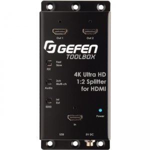 Gefen 4K Ultra HD 1:2 Splitter for HDMI GTB-HD4K2K-142C-BLK