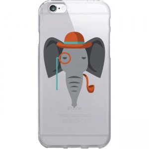OTM Critter Prints Clear Phone Case, Elephant - iPhone 6/6S IP6V1CLR-CRIT-05