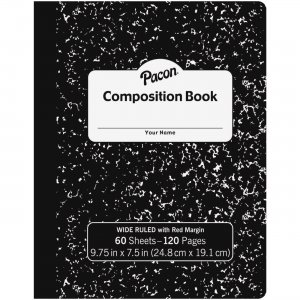 Pacon Wide-rule 60-sht Composition Book MMK37118 PACMMK37118