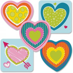 Carson-Dellosa Hearts Mini Cut-outs 120178 CDP120178