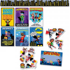 Creative Teaching Press Superhero Bulletin Brd Set 8885 CTC8885