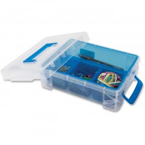 Advantus 4-Compartment Plastic Supply Box 37376 AVT37376