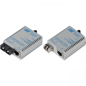 Omnitron Systems S/GXT Gigabit Ethernet Bridging Media Converter 1639-0-6W