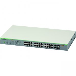 Allied Telesis 24-port 10/100/1000T WebSmart Switch with 4 SFP Ports and PoE+ AT-GS950/28PS-10 AT