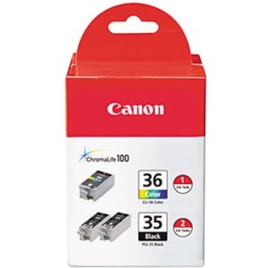 Canon PGI-35/ CLI-36 2 Black 1 Color 1509B007 CLI-36/PGi-35