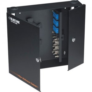 Black Box Fiber Wall Cabinet, Unloaded, Lock-Style 24-Port (Accepts 4 Adapter Panels) JPM402A-R2