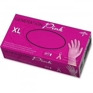 Medline Generation Breast Cancer Awareness Synthetic Exam Gloves PINK6077 MIIPINK6077