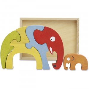 BeginAgain Elephant Family Puzzle A1204 BGAA1204