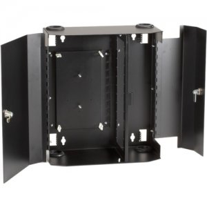 Black Box Fiber Wall Cabinet, Lock-Style, 12-Adapter Panel JPM403A-R2