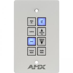 AMX 8-Button KeyPad (US) with Ethernet FG1312-08-SA SP-08-E-US