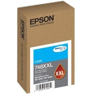 Epson Cyan Ink Cartridge, Extra High Capacity (TXXL220) T748XXL220 748