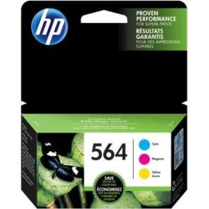 HP 3-Pack Cyan/Magenta/Yellow Original Ink Cartridges N9H57FN#140 564