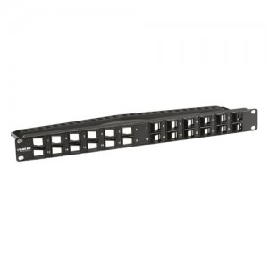 Black Box SpaceGAIN 45° side Angled-Port Multimedia Patch Panel JPMT1024-ANG