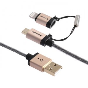 Verbatim Sync/Charge Lightning/Micro-USB Data Transfer Cable 99218