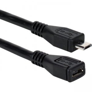 QVS 3ft Micro-USB Sync & Power Charger Extension Cable CC2217-03MF