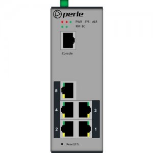 Perle Managed Industrial Ethernet Switch 5 port Compact DIN Rail Switch 07013250 IDS-205