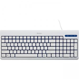 Verbatim White USB Corded Keyboard 99377
