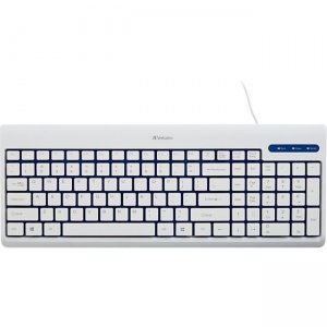 Verbatim White USB Corded Keyboard 99377