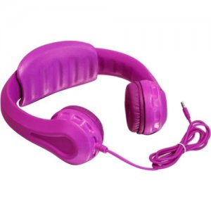 Aluratek Volume Limiting Wired Foam Headphones For Children (Pink) AKH01FP