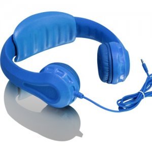 Aluratek Volume Limiting Wired Foam Headphones For Children (Blue) AKH01FB