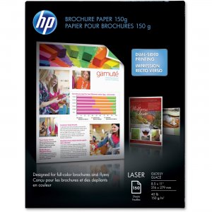 HP 40 lb Glossy Brochure Paper Q6611ACT HEWQ6611ACT