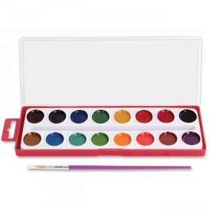 MEGA Brands Rose Art 16-Color Washable Watercolors with Brush DFB79 RAIDFB79