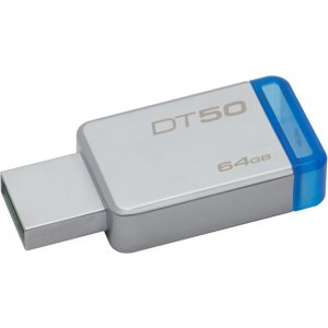 Kingston 64GB USB 3.0 DataTraveler 50 (Metal/Blue) DT50/64GB