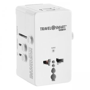 Travel Smart All-In-One Adapter with USB Port TS240AP