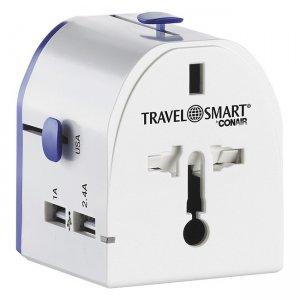 Conair All-In-One International Adapter with 2 USB Ports TS241AP