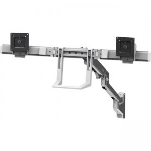 Ergotron HX Dual Monitor Wall Mount Arm (Polished Aluminum) 45-479-026