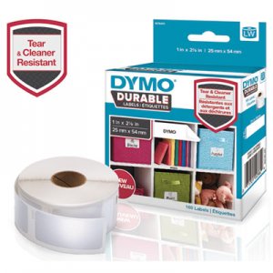 DYMO LW Durable Multi-Purpose Labels, 1 x 2 1/8, 160/Roll DYM1976411 1976411