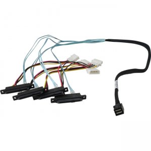HighPoint 1 Meter Cable Length, SFF-8643 to Controller and 4x SFF-8482 to 4x SAS Drives 8643-4SAS-1M