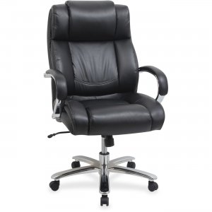 Lorell Big and Tall Leather Chair with UltraCoil Comfort 99845 LLR99845