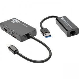 Tripp Lite 4K Video and Ethernet 2-in-1 Accessory Kit for Microsoft Surface and Surface Pro P137-GHDV-V2