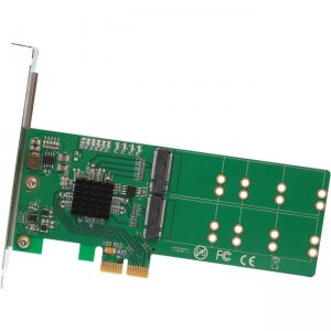 IO Crest 4 Port M.2 to PCI-e x2 B or B+M Key Adapter Card SI-PEX40116