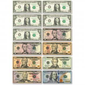 Ashley US Dollar Bill Set Die-cut Magnets 10066 ASH10066