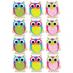 Ashley Scribble Owls Design Dry-erase Magnet 10088 ASH10088