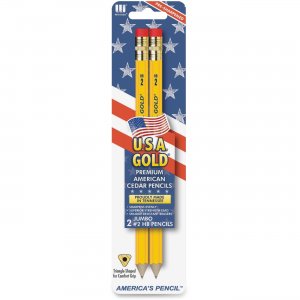 The Write Dudes Jumbo USA Gold Premium No. 2 Pencils DTN77 BDUDTN77